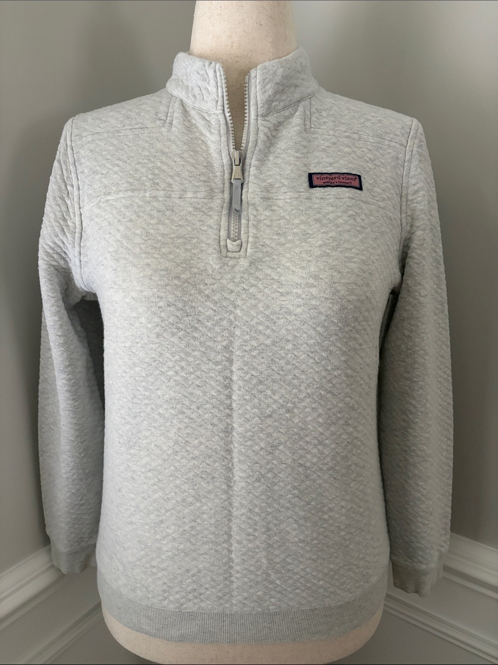 Vineyard Vines ShepShirt Quilted 1/4 Zip Pullover | kids size XL (16)